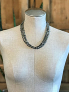 The Grecian Triple Strand Necklace, 3-Necklaces-Calli Co., Turquoise and Silver Jewelry, Native American Handmade, Zuni Tribe, Navajo Tribe, Brock Texas