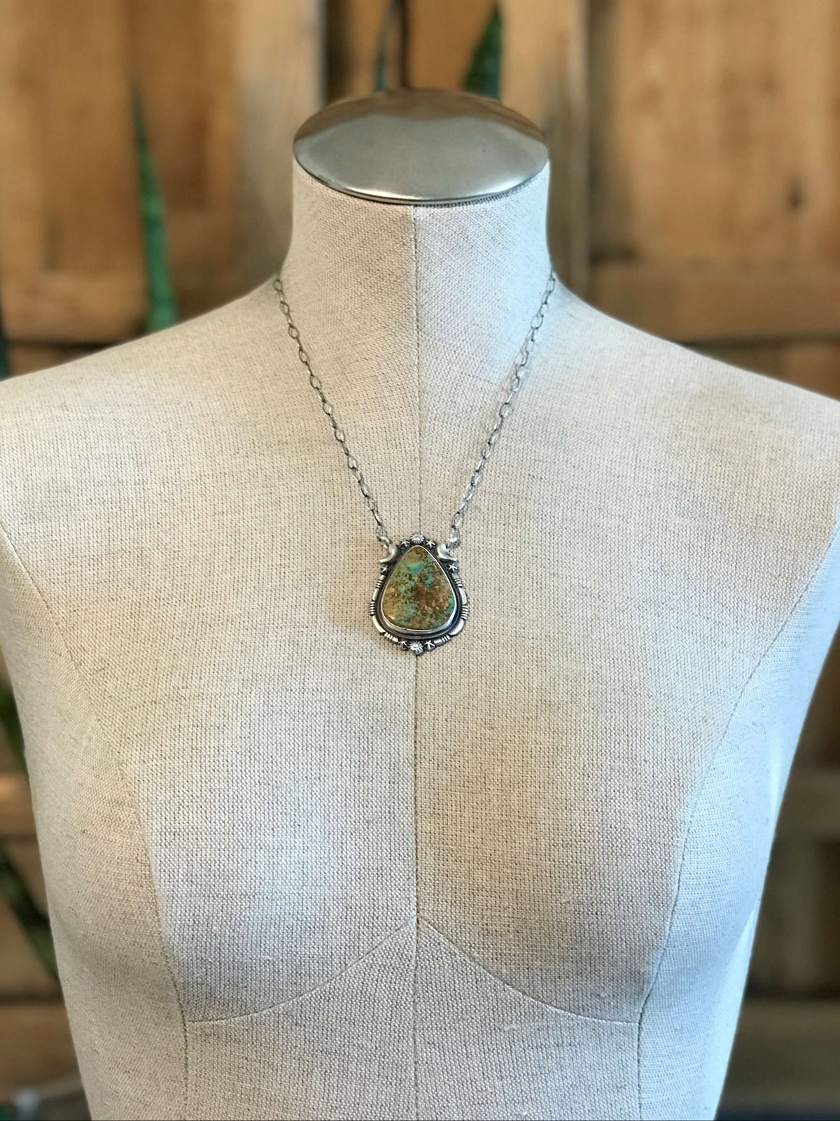 The Cardona Turquoise Necklace, 3 xx-Necklaces-Calli Co., Turquoise and Silver Jewelry, Native American Handmade, Zuni Tribe, Navajo Tribe, Brock Texas