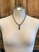 The Bighorn Turquoise Bar Pendants-Pendants-Calli Co., Turquoise and Silver Jewelry, Native American Handmade, Zuni Tribe, Navajo Tribe, Brock Texas