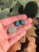 The Turquoise Studs, 21-Earrings-Calli Co., Turquoise and Silver Jewelry, Native American Handmade, Zuni Tribe, Navajo Tribe, Brock Texas