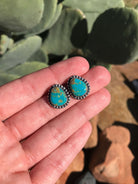 The Turquoise Studs, 26-Earrings-Calli Co., Turquoise and Silver Jewelry, Native American Handmade, Zuni Tribe, Navajo Tribe, Brock Texas