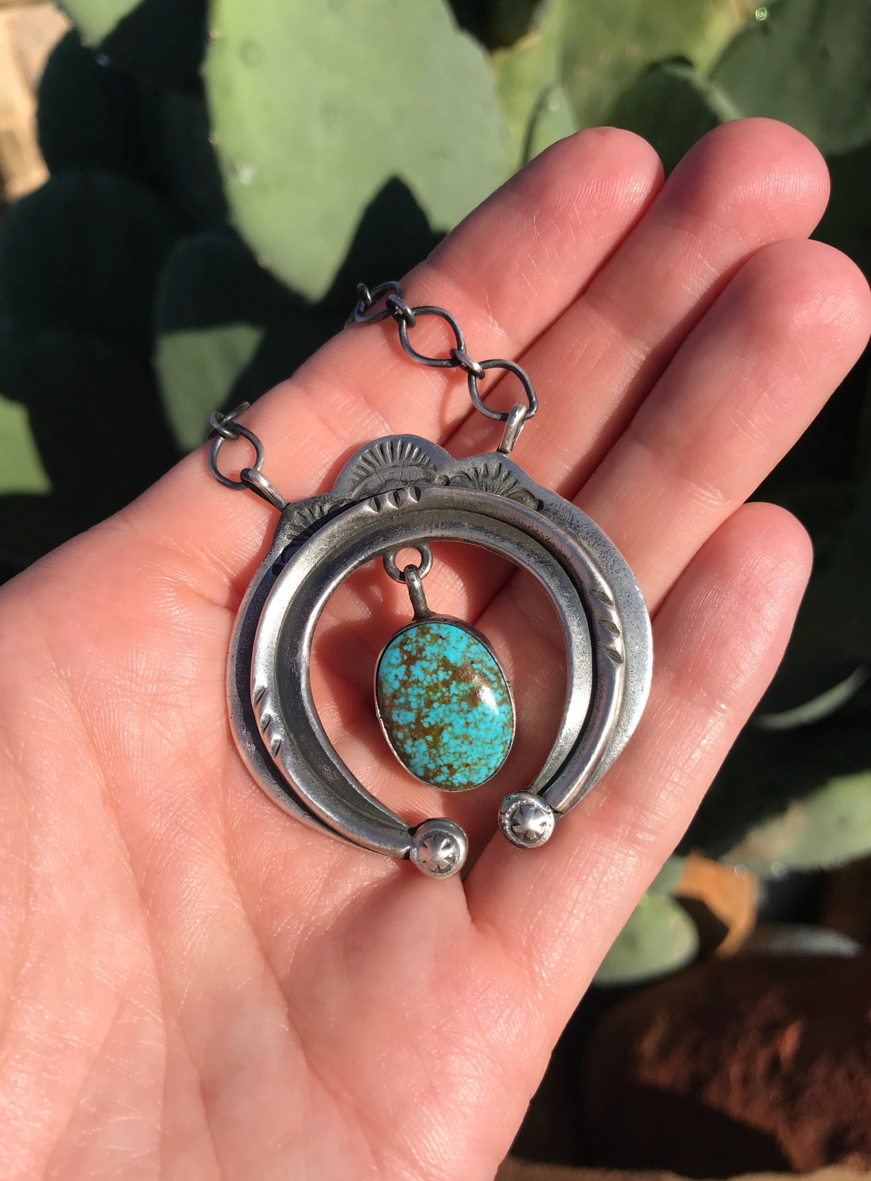 The Pine Springs Turquoise Naja Necklace