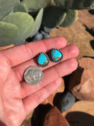 The Turquoise Studs, 16-Earrings-Calli Co., Turquoise and Silver Jewelry, Native American Handmade, Zuni Tribe, Navajo Tribe, Brock Texas