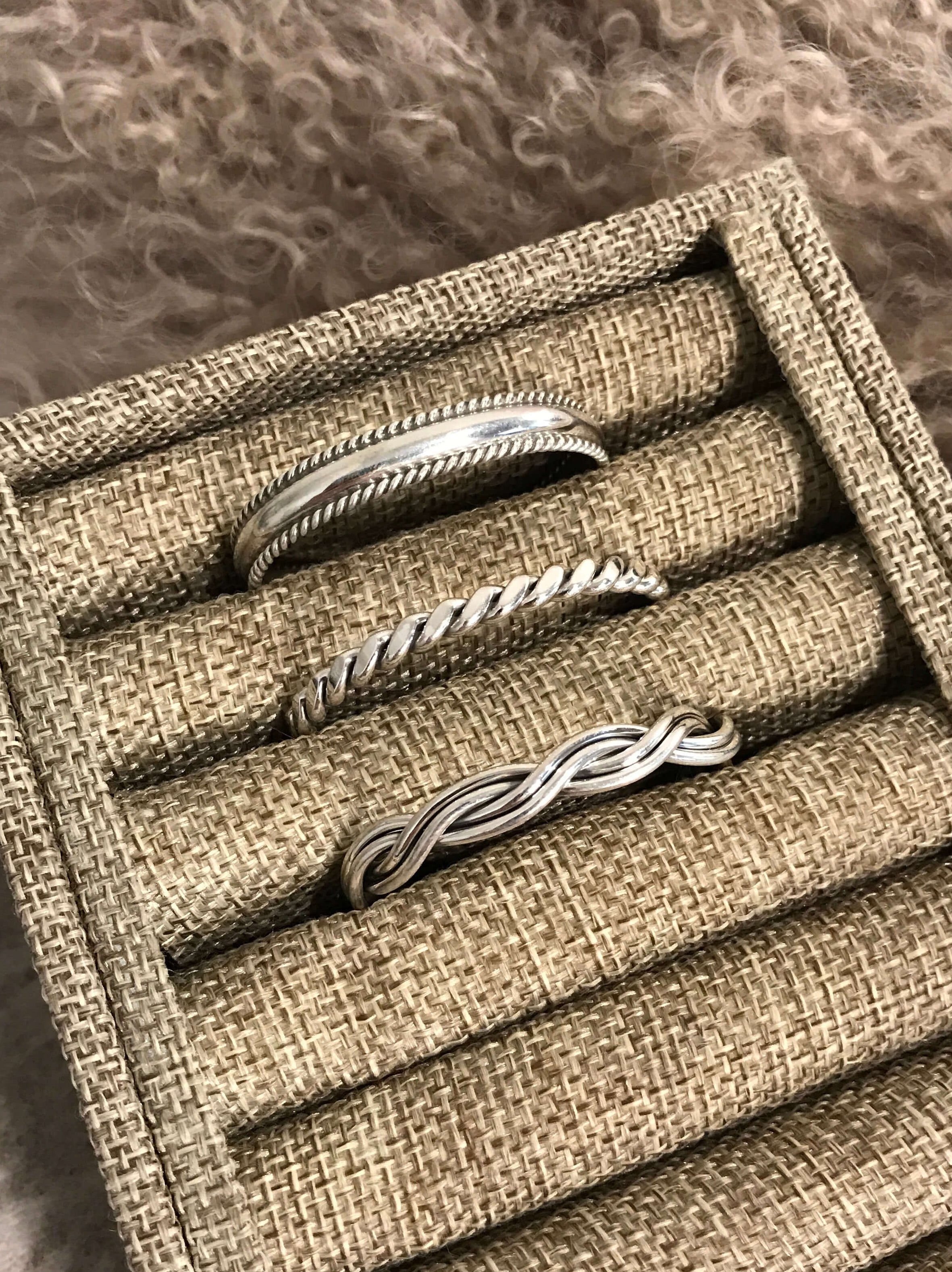 The Extra Small Bryla Cuffs-Bracelets & Cuffs-Calli Co., Turquoise and Silver Jewelry, Native American Handmade, Zuni Tribe, Navajo Tribe, Brock Texas