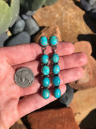 The Mykonos Earrings, 2-Earrings-Calli Co., Turquoise and Silver Jewelry, Native American Handmade, Zuni Tribe, Navajo Tribe, Brock Texas