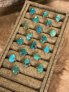 The Mayari Turquoise Rings-Rings-Calli Co., Turquoise and Silver Jewelry, Native American Handmade, Zuni Tribe, Navajo Tribe, Brock Texas