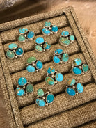 The Shaniya Adjustable Turquoise Rings-Rings-Calli Co., Turquoise and Silver Jewelry, Native American Handmade, Zuni Tribe, Navajo Tribe, Brock Texas