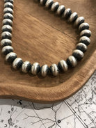 The Holden Necklace, 24"-Necklaces-Calli Co., Turquoise and Silver Jewelry, Native American Handmade, Zuni Tribe, Navajo Tribe, Brock Texas