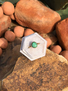 The London 14k and Turquoise Ring 16, Sz 7-Rings-Calli Co., Turquoise and Silver Jewelry, Native American Handmade, Zuni Tribe, Navajo Tribe, Brock Texas