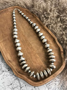 The Ames Necklace, 28"-Necklaces-Calli Co., Turquoise and Silver Jewelry, Native American Handmade, Zuni Tribe, Navajo Tribe, Brock Texas