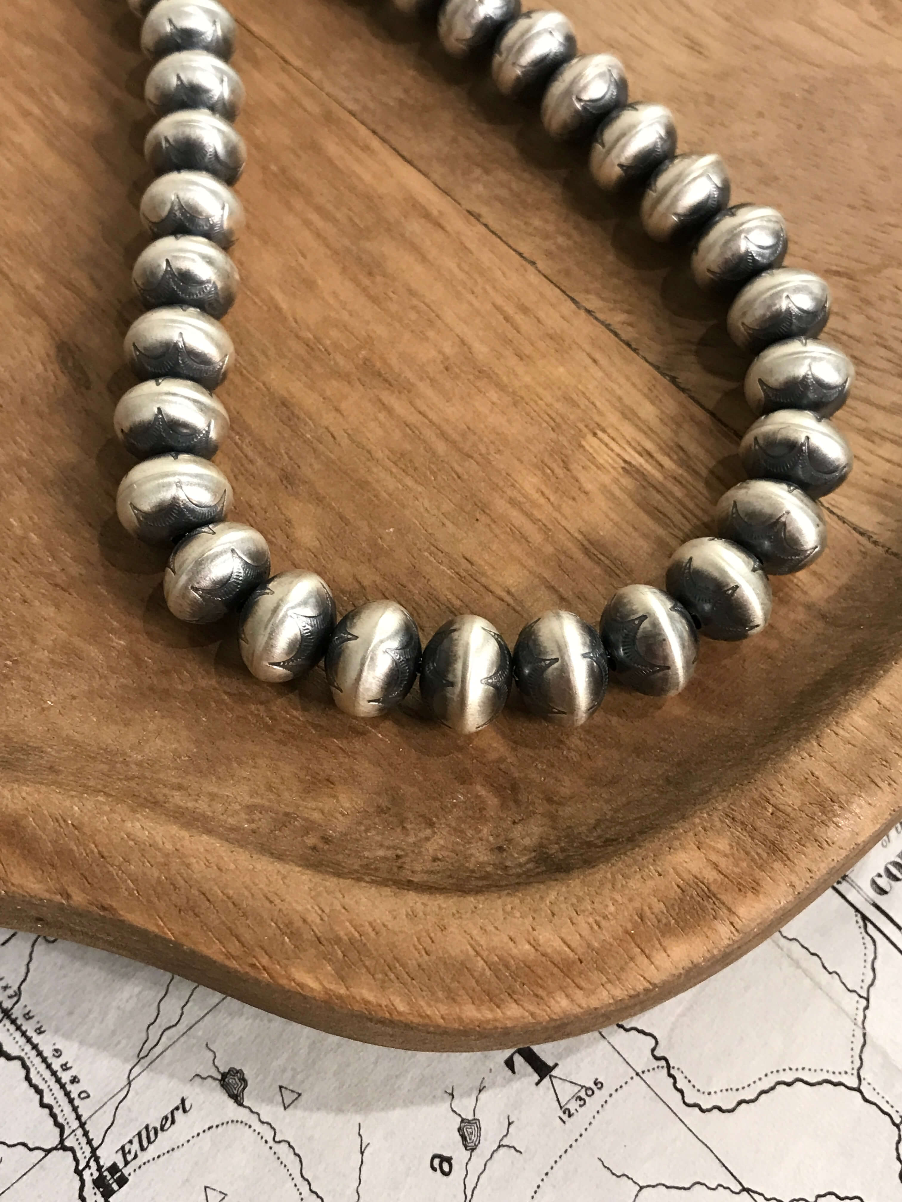 The Hunter Necklace, 18"-Necklaces-Calli Co., Turquoise and Silver Jewelry, Native American Handmade, Zuni Tribe, Navajo Tribe, Brock Texas