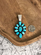 The Uma Pendant-Pendants-Calli Co., Turquoise and Silver Jewelry, Native American Handmade, Zuni Tribe, Navajo Tribe, Brock Texas