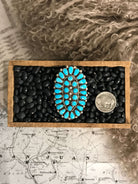 The Haverlys Ring, Sz. 9-Rings-Calli Co., Turquoise and Silver Jewelry, Native American Handmade, Zuni Tribe, Navajo Tribe, Brock Texas