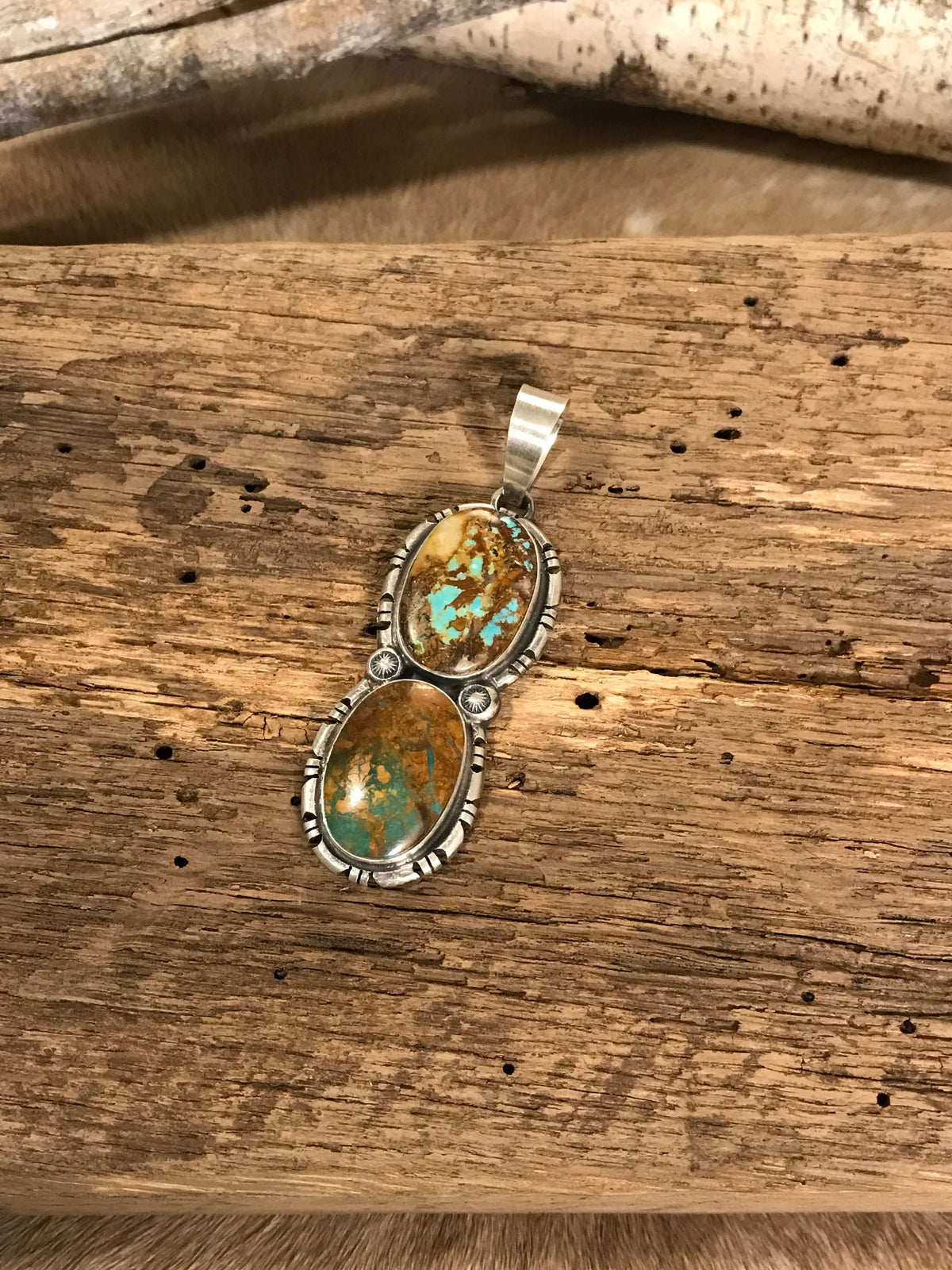 The Reeves Pendant, 3-Pendants-Calli Co., Turquoise and Silver Jewelry, Native American Handmade, Zuni Tribe, Navajo Tribe, Brock Texas