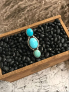 The Prime Adjustable Turquoise Ring, 3-Rings-Calli Co., Turquoise and Silver Jewelry, Native American Handmade, Zuni Tribe, Navajo Tribe, Brock Texas