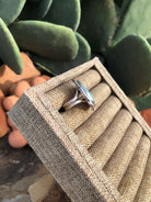 The Legend Ring, Sz 7.5-Rings-Calli Co., Turquoise and Silver Jewelry, Native American Handmade, Zuni Tribe, Navajo Tribe, Brock Texas