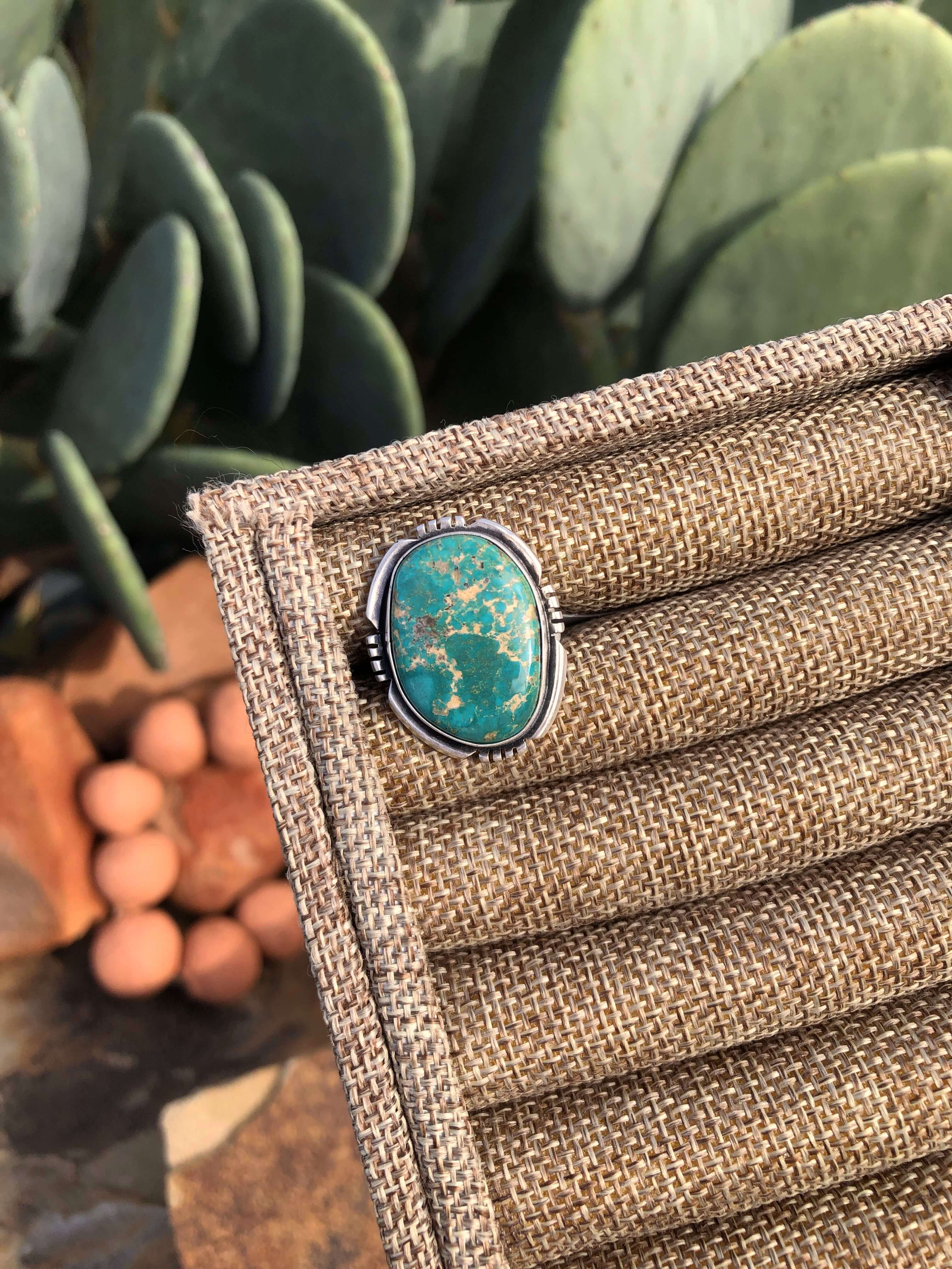 The Edisto Adjustable Ring, 4-Rings-Calli Co., Turquoise and Silver Jewelry, Native American Handmade, Zuni Tribe, Navajo Tribe, Brock Texas