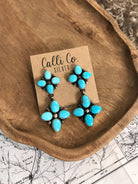 The Neri Earrings-Earrings-Calli Co., Turquoise and Silver Jewelry, Native American Handmade, Zuni Tribe, Navajo Tribe, Brock Texas