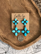 The Neri Earrings-Earrings-Calli Co., Turquoise and Silver Jewelry, Native American Handmade, Zuni Tribe, Navajo Tribe, Brock Texas