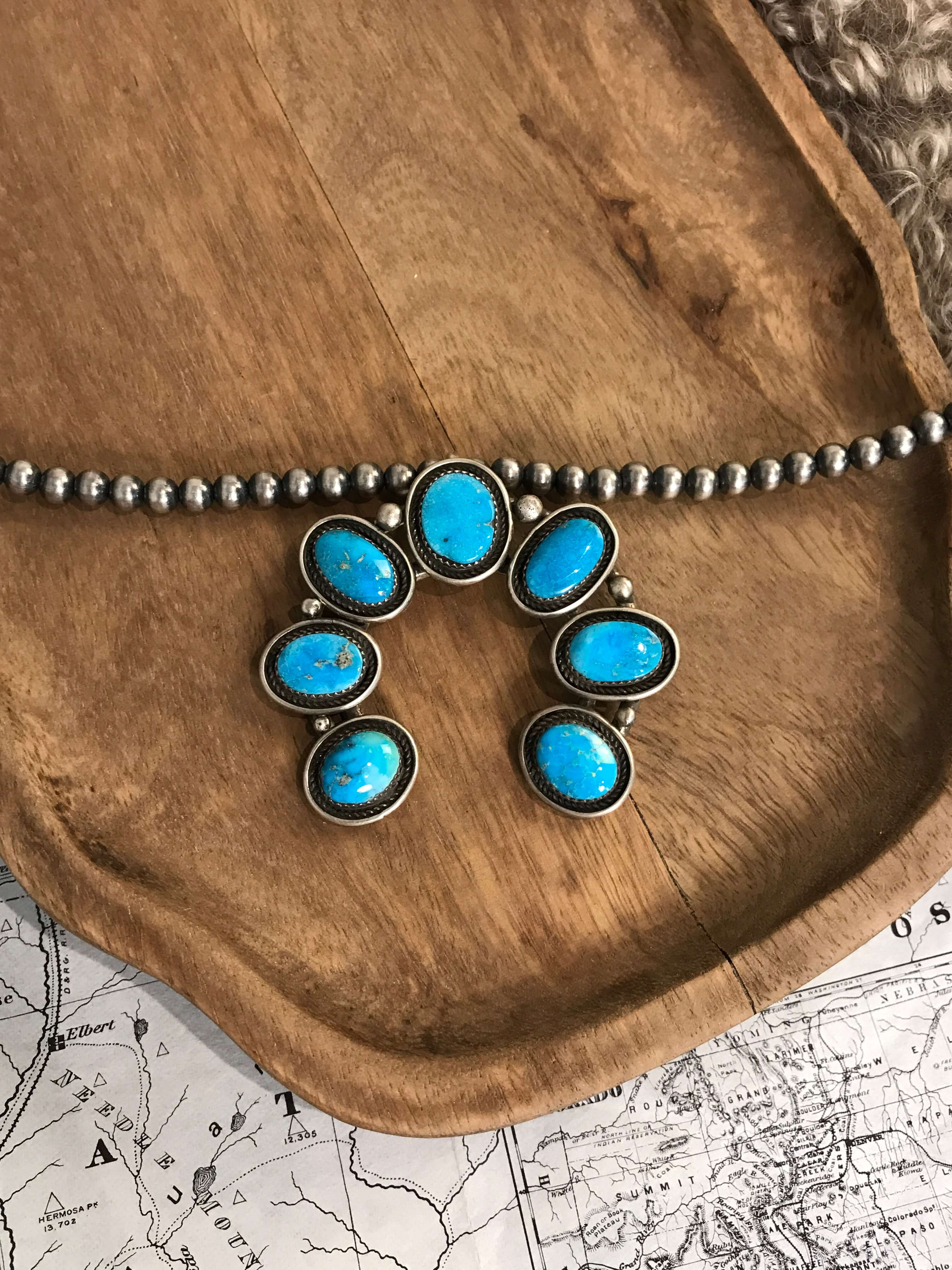 The Miles Naja Pendant-Pendants-Calli Co., Turquoise and Silver Jewelry, Native American Handmade, Zuni Tribe, Navajo Tribe, Brock Texas