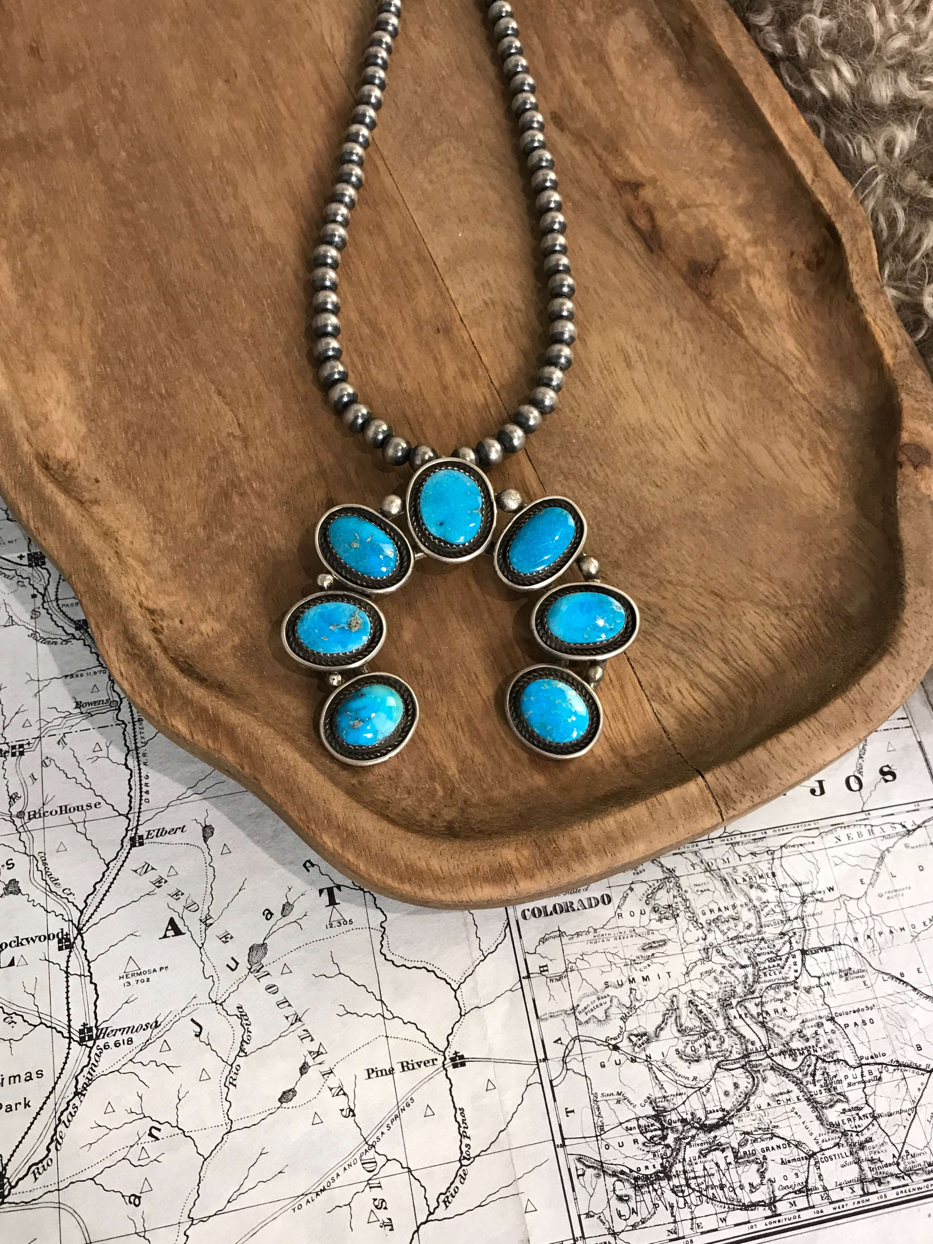 The Miles Naja Pendant-Pendants-Calli Co., Turquoise and Silver Jewelry, Native American Handmade, Zuni Tribe, Navajo Tribe, Brock Texas