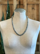 The Holden Necklace, 24"-Necklaces-Calli Co., Turquoise and Silver Jewelry, Native American Handmade, Zuni Tribe, Navajo Tribe, Brock Texas