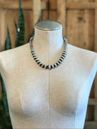 The Bronc Necklace, 20"-Necklaces-Calli Co., Turquoise and Silver Jewelry, Native American Handmade, Zuni Tribe, Navajo Tribe, Brock Texas