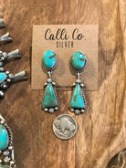 The Cotulla Squash Blossom Necklace Set-Necklaces-Calli Co., Turquoise and Silver Jewelry, Native American Handmade, Zuni Tribe, Navajo Tribe, Brock Texas