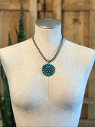 The Bowens Pendant-Pendants-Calli Co., Turquoise and Silver Jewelry, Native American Handmade, Zuni Tribe, Navajo Tribe, Brock Texas