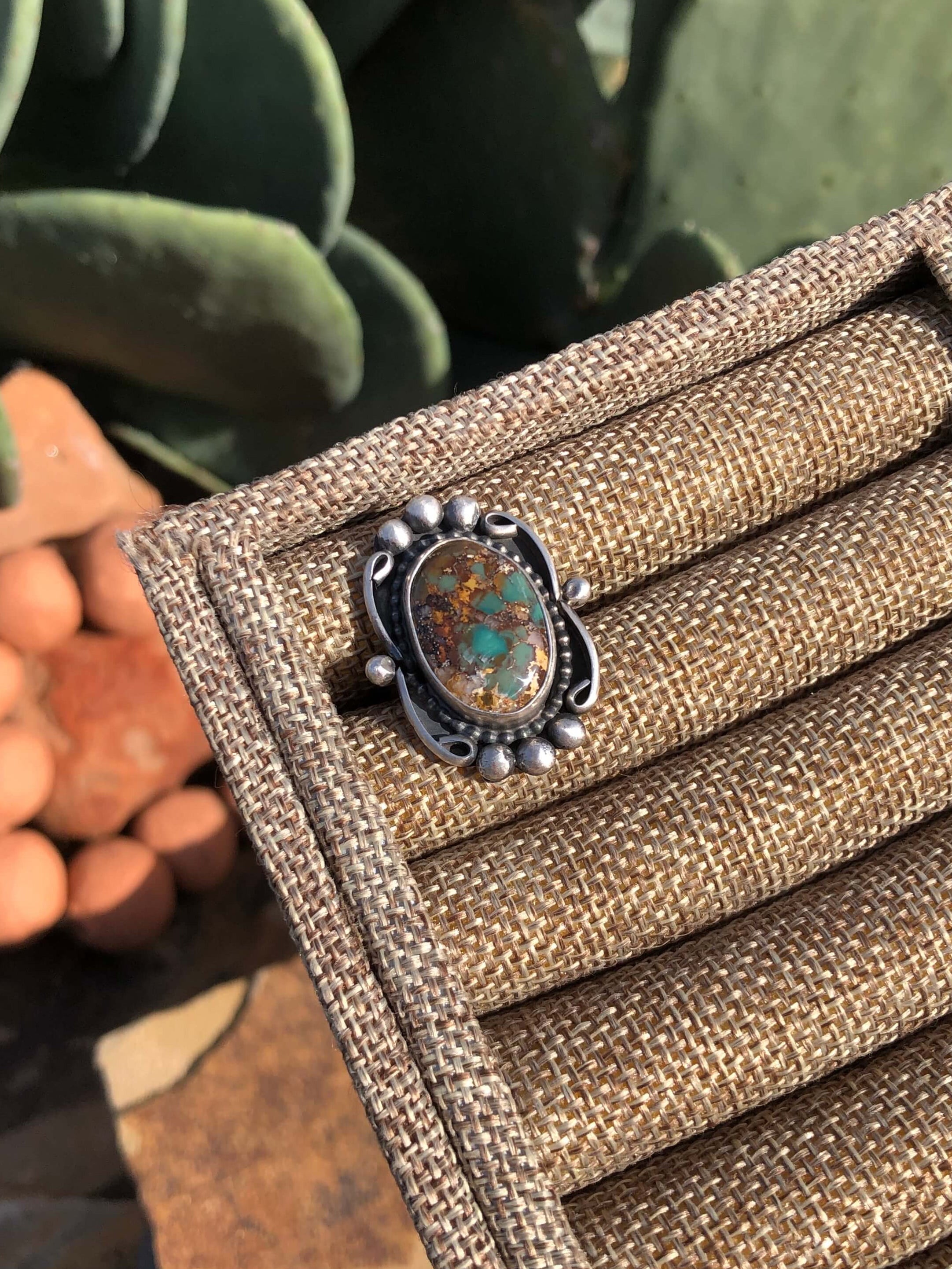 The Eddy Adjustable Turquoise Ring-Rings-Calli Co., Turquoise and Silver Jewelry, Native American Handmade, Zuni Tribe, Navajo Tribe, Brock Texas