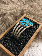 The Hesperus Turquoise Cuff-Bracelets & Cuffs-Calli Co., Turquoise and Silver Jewelry, Native American Handmade, Zuni Tribe, Navajo Tribe, Brock Texas