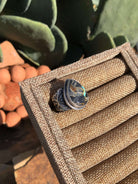 The Tango Ring, Sz 9.5-Rings-Calli Co., Turquoise and Silver Jewelry, Native American Handmade, Zuni Tribe, Navajo Tribe, Brock Texas