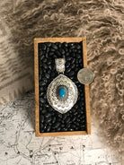 The Encinitas Concho Pendant, 2-Pendants-Calli Co., Turquoise and Silver Jewelry, Native American Handmade, Zuni Tribe, Navajo Tribe, Brock Texas