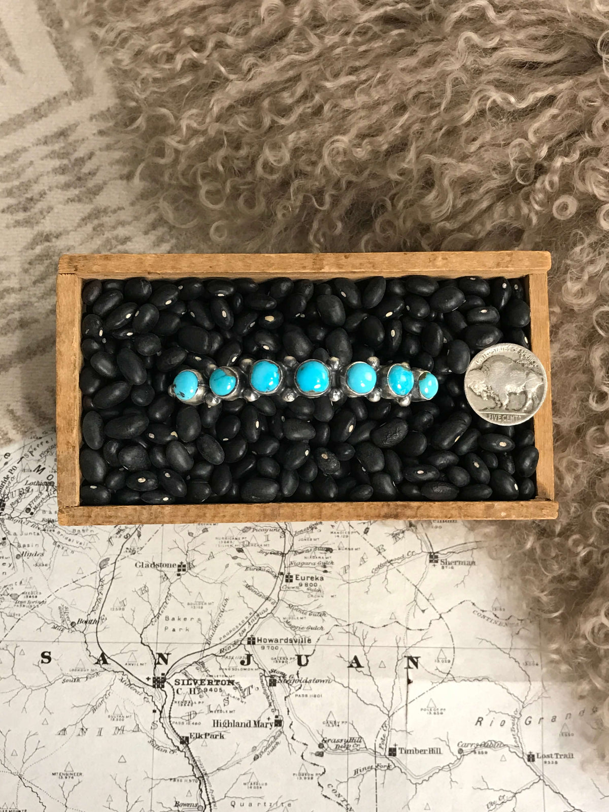 The Suagrtree Row Cuff-Bracelets & Cuffs-Calli Co., Turquoise and Silver Jewelry, Native American Handmade, Zuni Tribe, Navajo Tribe, Brock Texas
