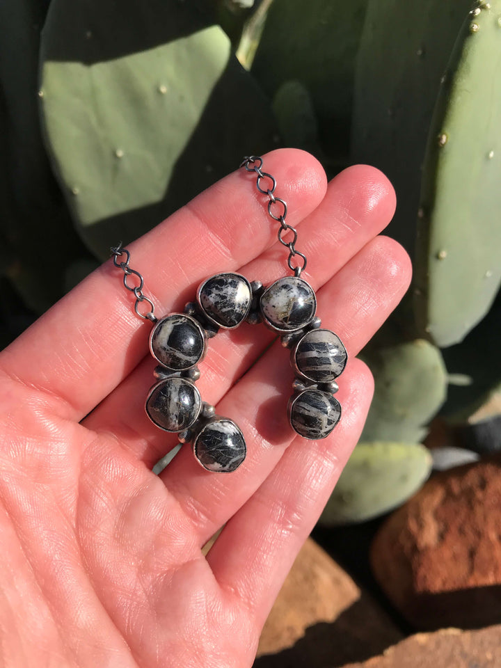 The Naja Necklace in White Buffalo, 6 Calli Co.