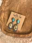 The Glendale Earrings, 36-Earrings-Calli Co., Turquoise and Silver Jewelry, Native American Handmade, Zuni Tribe, Navajo Tribe, Brock Texas