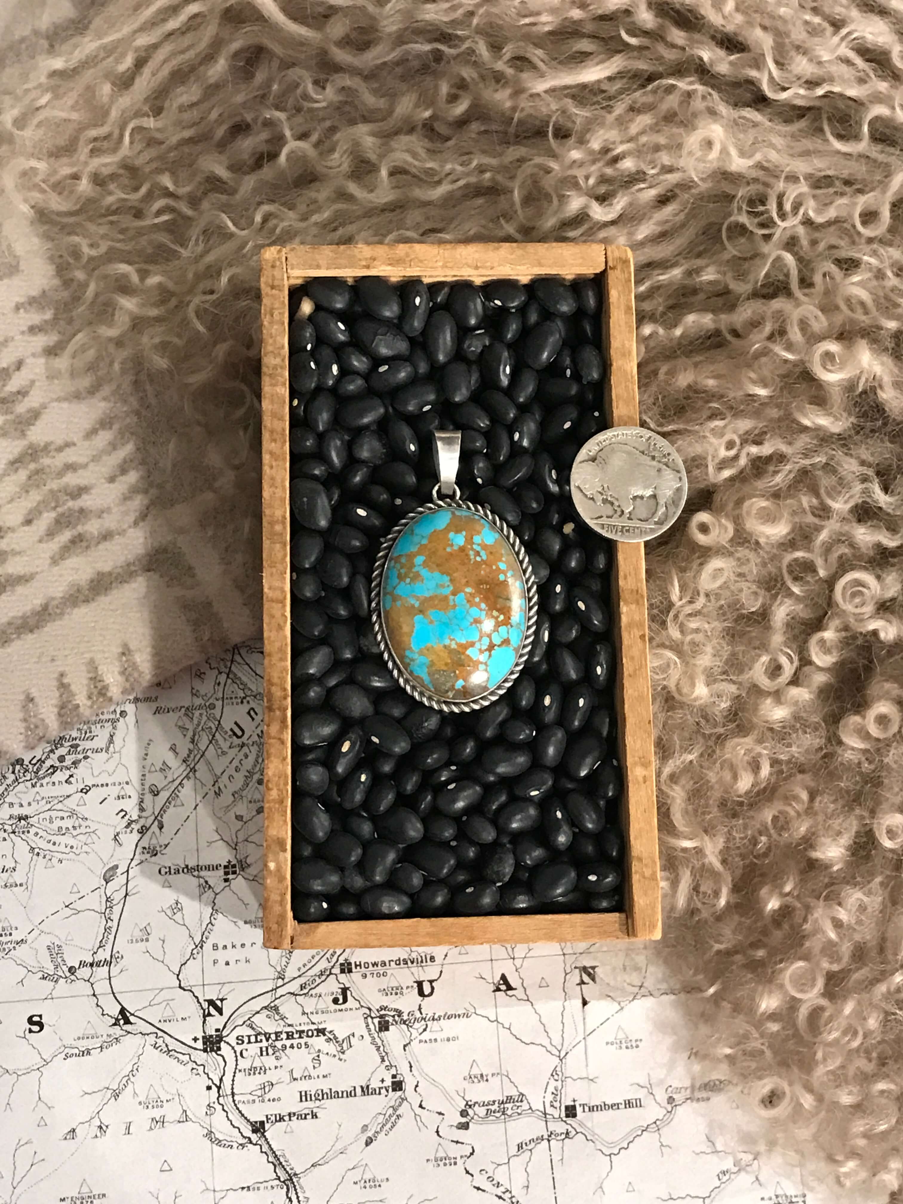 The Maricopa Pendant, 6-Pendants-Calli Co., Turquoise and Silver Jewelry, Native American Handmade, Zuni Tribe, Navajo Tribe, Brock Texas