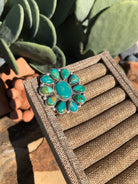 The Mel Adjustable Cluster Ring, 1-Rings-Calli Co., Turquoise and Silver Jewelry, Native American Handmade, Zuni Tribe, Navajo Tribe, Brock Texas