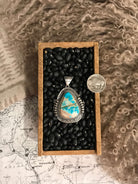 The Jesse Turquoise Pendant, 1-Pendants-Calli Co., Turquoise and Silver Jewelry, Native American Handmade, Zuni Tribe, Navajo Tribe, Brock Texas