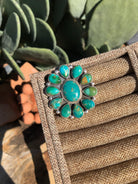 The Mel Adjustable Cluster Ring, 1-Rings-Calli Co., Turquoise and Silver Jewelry, Native American Handmade, Zuni Tribe, Navajo Tribe, Brock Texas