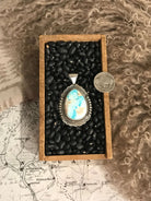 The Jesse Turquoise Pendant, 3-Pendants-Calli Co., Turquoise and Silver Jewelry, Native American Handmade, Zuni Tribe, Navajo Tribe, Brock Texas