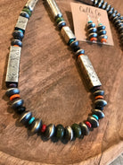 The Bardsey Navajo Pearl Necklace Set-Necklaces-Calli Co., Turquoise and Silver Jewelry, Native American Handmade, Zuni Tribe, Navajo Tribe, Brock Texas