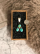The Bane Turquoise Pendant, 2-Pendants-Calli Co., Turquoise and Silver Jewelry, Native American Handmade, Zuni Tribe, Navajo Tribe, Brock Texas