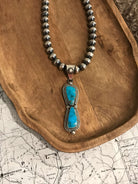The Bryce Turquoise Pendant, 1-Pendants-Calli Co., Turquoise and Silver Jewelry, Native American Handmade, Zuni Tribe, Navajo Tribe, Brock Texas