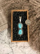 The Bryce Turquoise Pendant, 3-Pendants-Calli Co., Turquoise and Silver Jewelry, Native American Handmade, Zuni Tribe, Navajo Tribe, Brock Texas