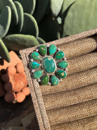 The Mel Adjustable Cluster Ring, 2-Rings-Calli Co., Turquoise and Silver Jewelry, Native American Handmade, Zuni Tribe, Navajo Tribe, Brock Texas
