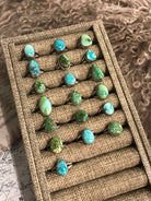 The Remington Rings-Rings-Calli Co., Turquoise and Silver Jewelry, Native American Handmade, Zuni Tribe, Navajo Tribe, Brock Texas