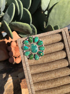 The Mel Adjustable Cluster Ring, 2-Rings-Calli Co., Turquoise and Silver Jewelry, Native American Handmade, Zuni Tribe, Navajo Tribe, Brock Texas