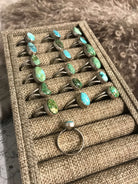 The Remington Rings-Rings-Calli Co., Turquoise and Silver Jewelry, Native American Handmade, Zuni Tribe, Navajo Tribe, Brock Texas