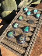 The Geneva Turquoise Rings-Rings-Calli Co., Turquoise and Silver Jewelry, Native American Handmade, Zuni Tribe, Navajo Tribe, Brock Texas